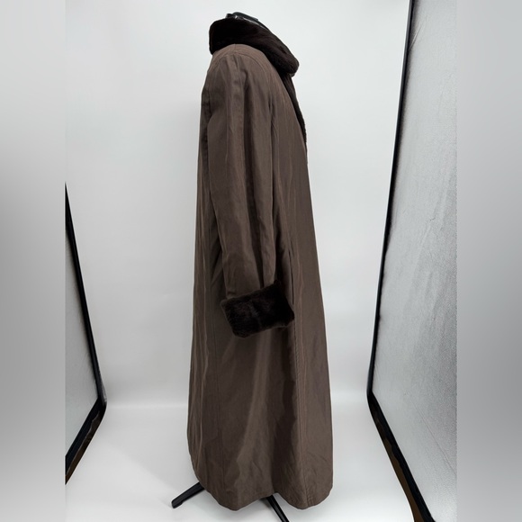 Reversible Real Sheared Rabbit Fur Coat - Picture 12 of 14